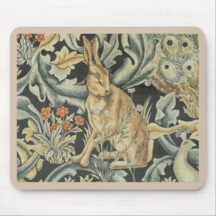 Mouse Pad - Hare and Peacock