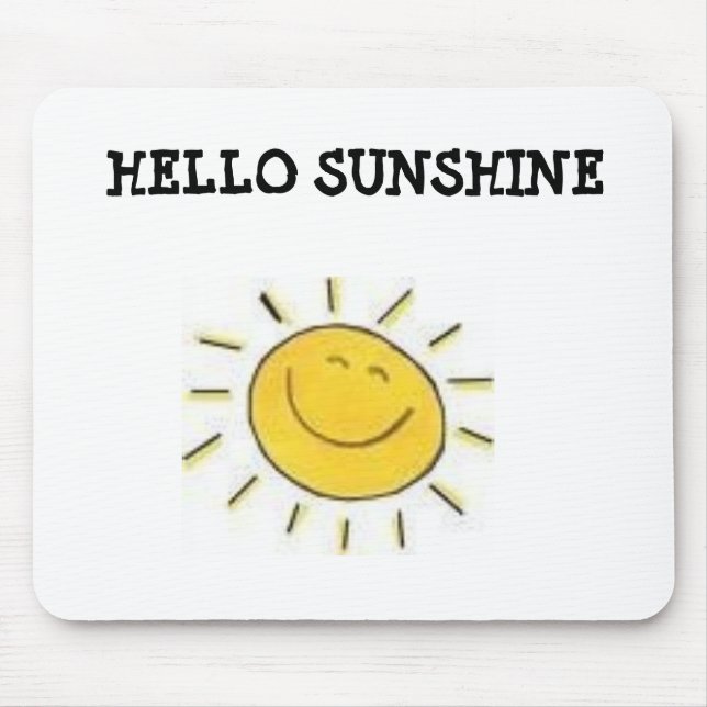 mouse pad, HELLO SUNSHINE Pad (Front)