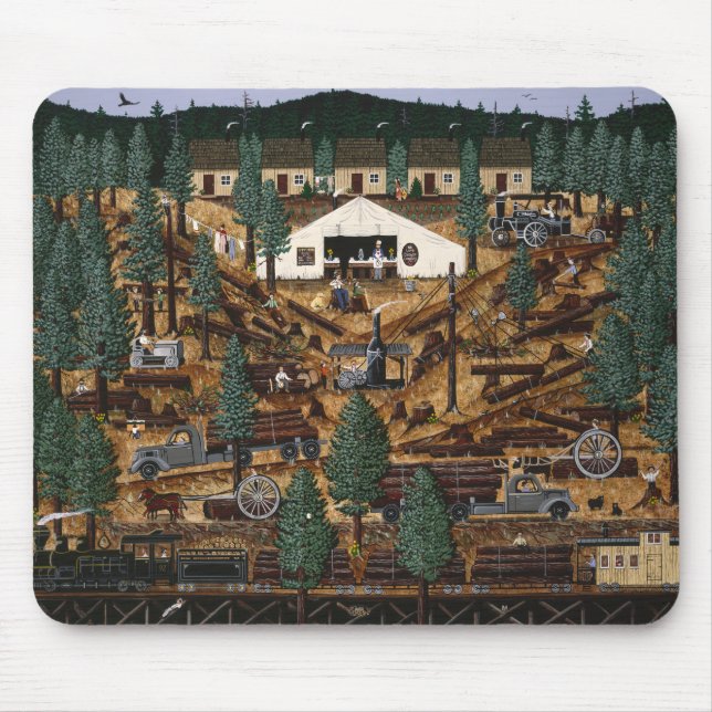 Mouse Pad Log Camp (Front)