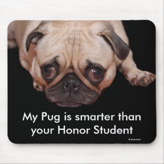 Mouse Pad: My Pug is smarter... Mouse Pad