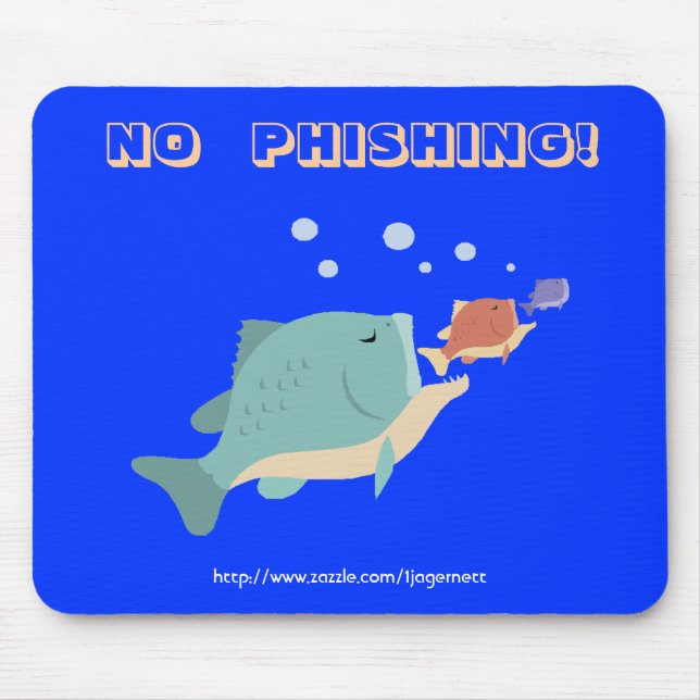 Mouse Pad, No Phishing Mouse Pad (Front)