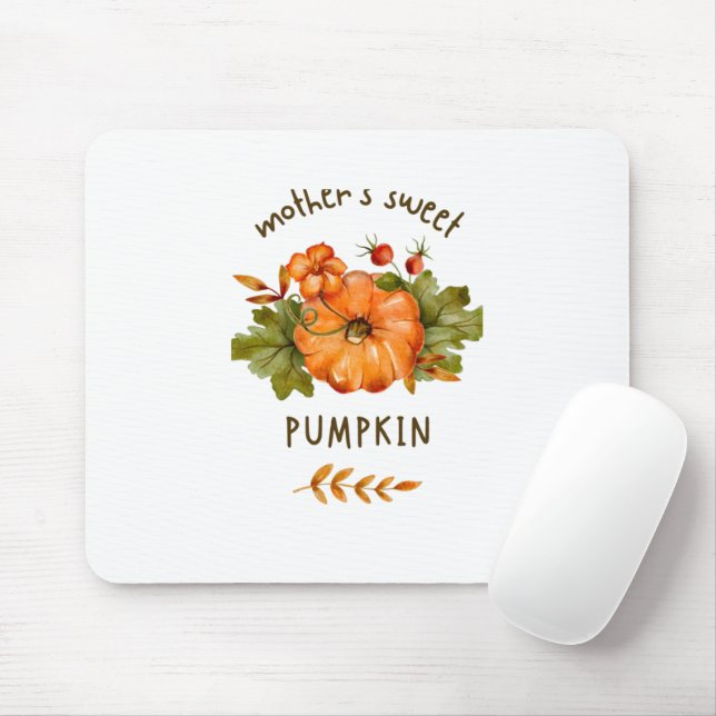 mouse pad orangr pumkin (With Mouse)