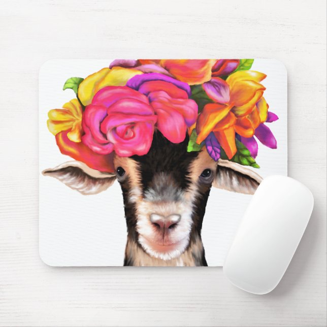 Mouse Pad Posey the Goat (With Mouse)