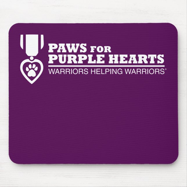 Mouse Pad - Purple w White Logo (Front)