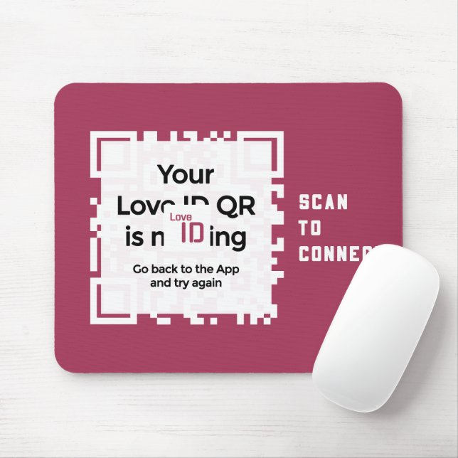 Mouse pad - RED - QR - PURE Collection (With Mouse)