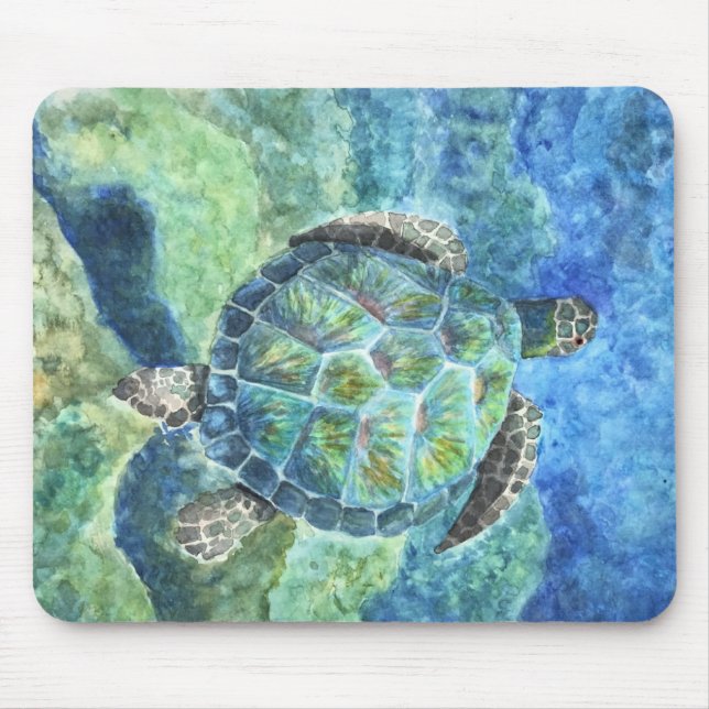 Mouse Pad Sea Turtle #2 B (Front)