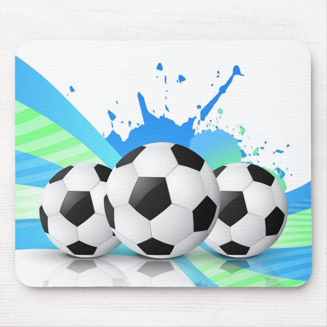 Mouse Pad-Soccer Balls Mouse Pad (Front)