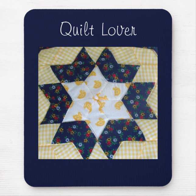 Mouse Pad - Star Quilt Pattern (Front)