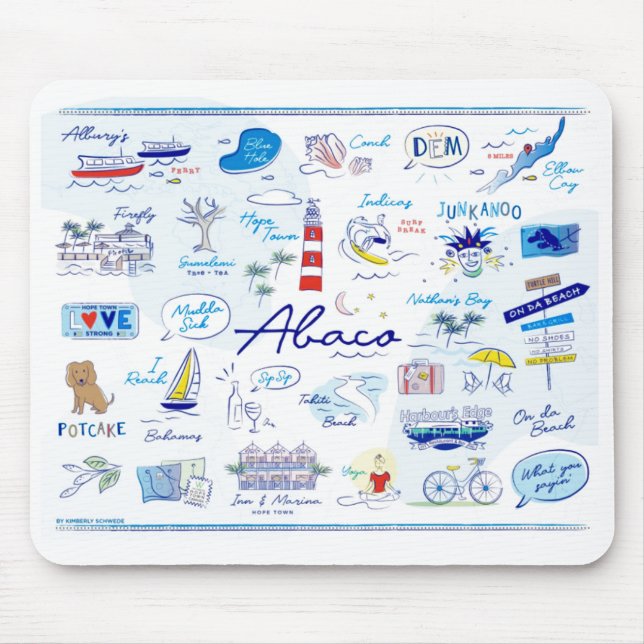 Mouse pad- "The ABC's OF Hope Town" Mouse Pad (Front)