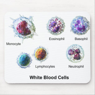 Mouse Pad White Blood Cells Leukocytes Diagram 
