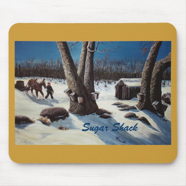 Mouse Pad witgh "Sugar Shack" design (Front)