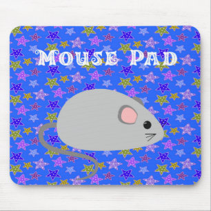 Mouse Pad with a Cute Mouse