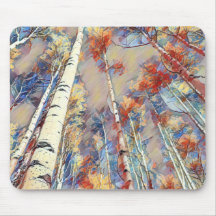 Mouse Pad with Aspen Trees in Colorado