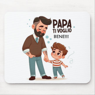 Mouse pad with dedication for dad.