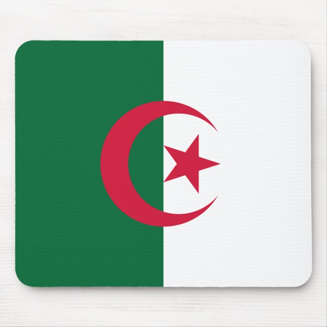 Mouse pad with Flag of Algeria (Front)
