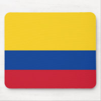 Mouse pad with Flag of Colombia