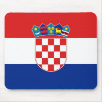 Mouse pad with Flag of Croatia