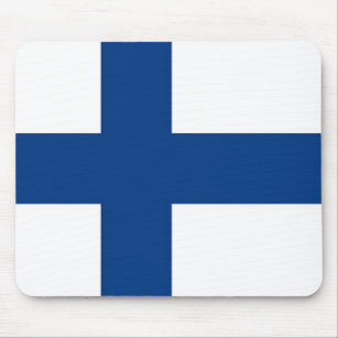 Mouse pad with Flag of Finland