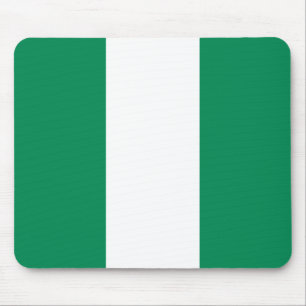 Mouse pad with Flag of Nigeria