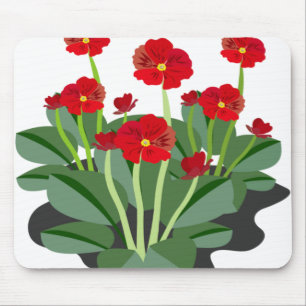 mouse pad with flowers