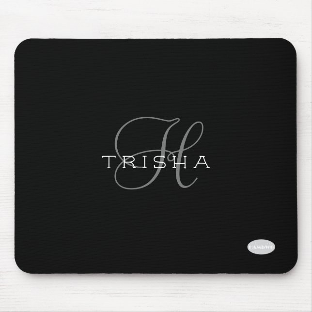Mouse Pad with Your Name in Any Colour HAMbyWG (Front)