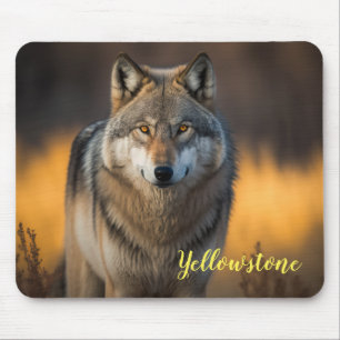 Mouse Pad-Yellowstone Wolf Pad