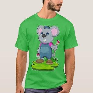 Mouse Painting Paint brush T-Shirt