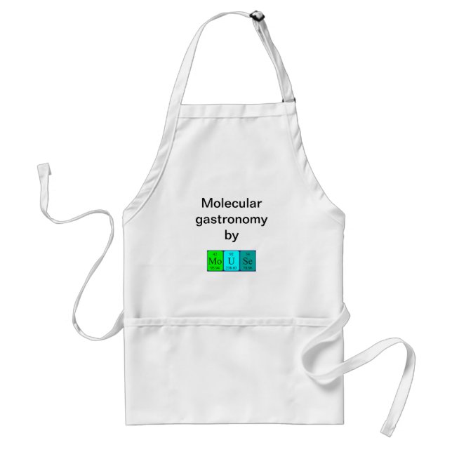 Mouse periodic table name apron (Front)