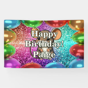 Mouse Personalised character birthday banner