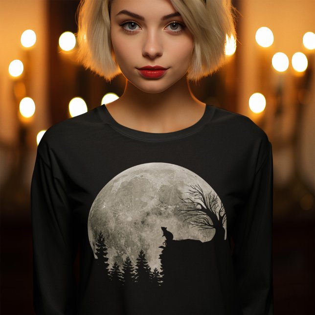mouse praying on mountain halloween moon T-Shirt (Creator Uploaded)