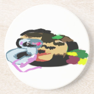 Mouse pumpkin autumn joy coaster