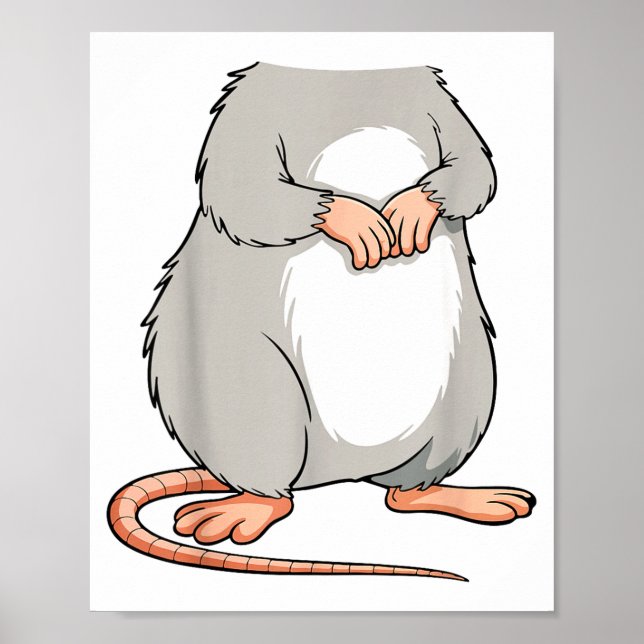 Mouse Ra Adult Kids Men Women Body Mouse Rat Costu Poster (Front)