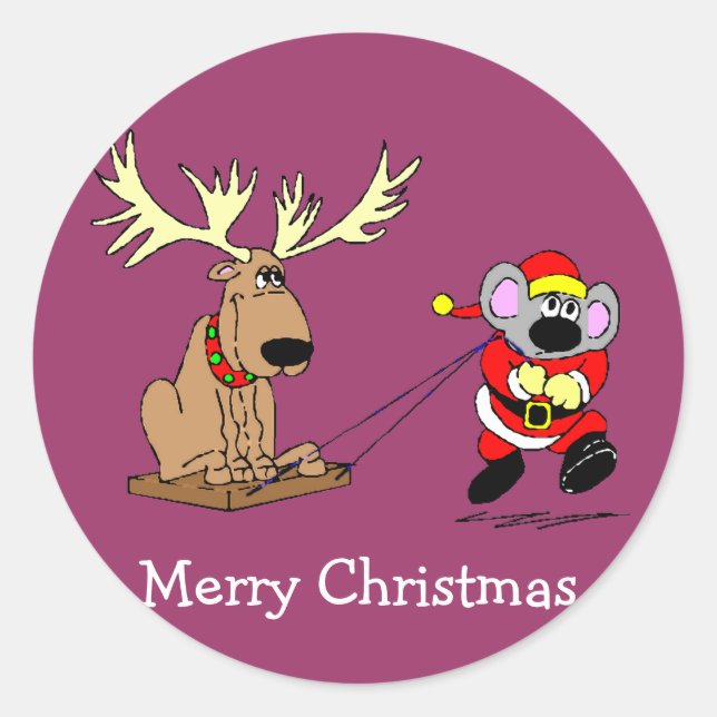 Mouse & Reindeer Stickers (Front)