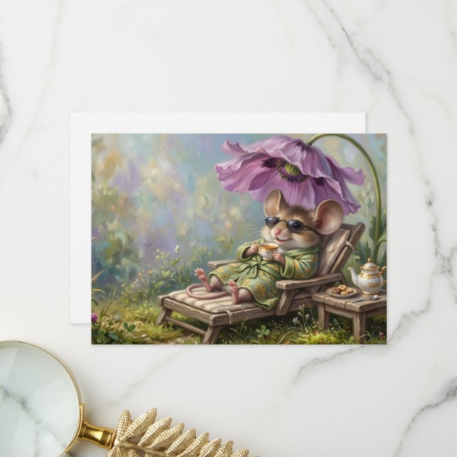 Mouse Shades Thank You Card (Front/Back In Situ)