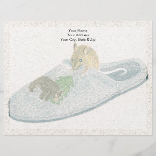 Mouse Slipper Letterhead Template