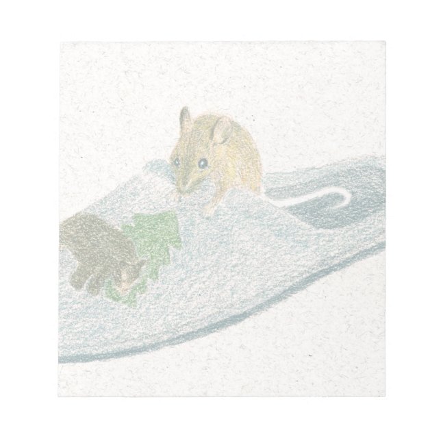 Mouse Slipper Notepad (Front)