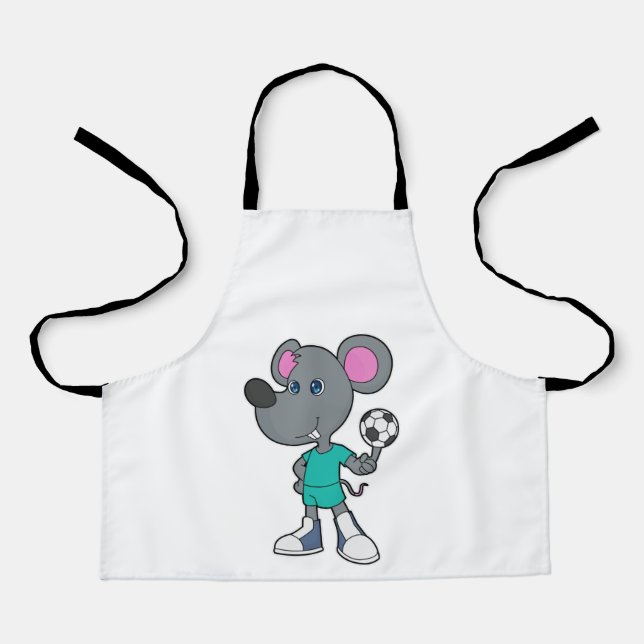 Mouse Soccer player Soccer Apron (Front)