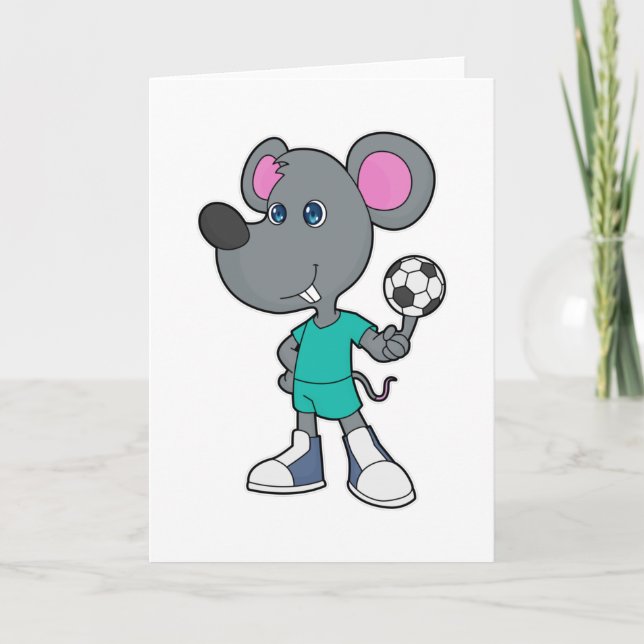 Mouse Soccer player Soccer Card (Front)