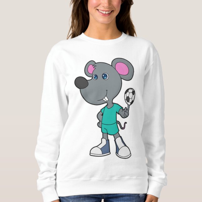 Mouse Soccer player Soccer Sweatshirt (Front)