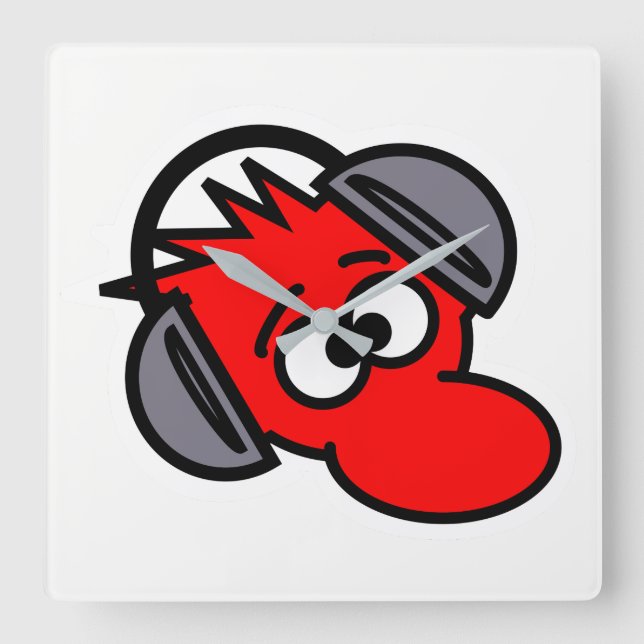 Mouse Square Wall Clock (Front)