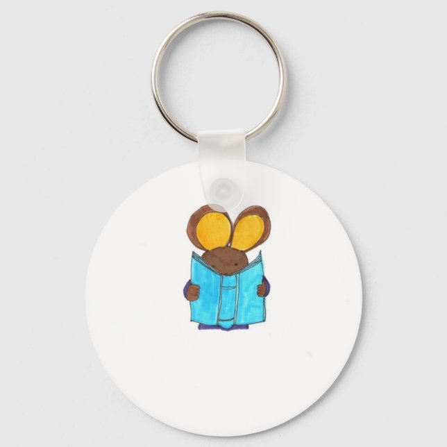 Mouse The Book Worm Key Ring (Front)