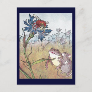 Mouse, Toad & Hornet in Meadow Postcard
