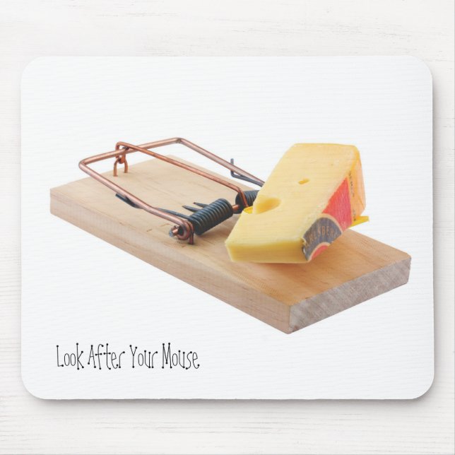 Mouse trap and cheese mouse pad (Front)