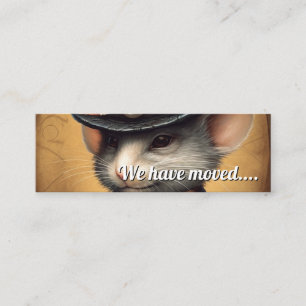 Mouse We have moved Mini Business Card