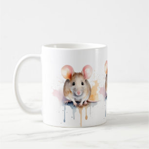 Mouse Wildlife & Nature Water Color Set Coffee Mug