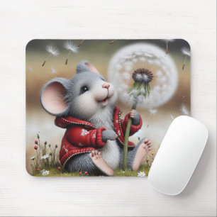 Mouse With a Dandelion Pad