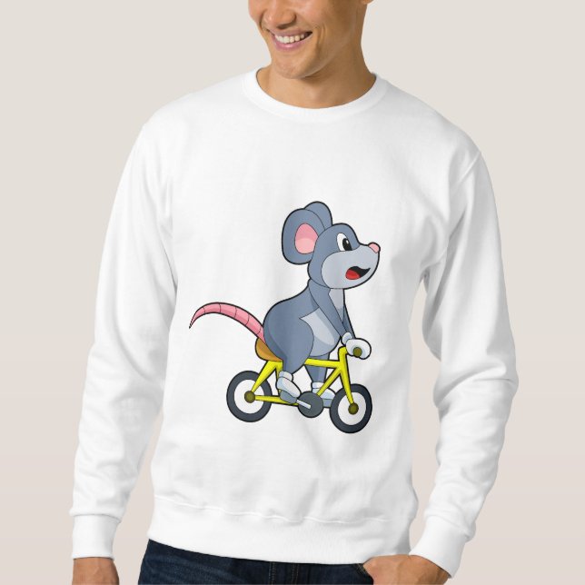 Mouse with Bicycle Sweatshirt (Front)