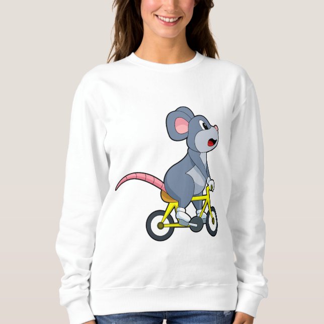 Mouse with Bicycle Sweatshirt (Front)