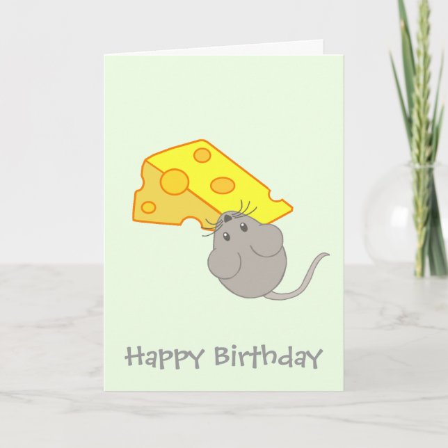 Mouse with Cheese Card (Front)
