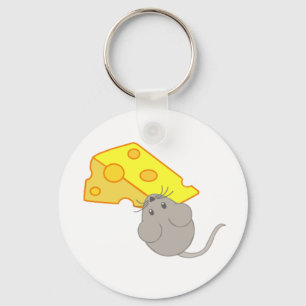 Mouse with Cheese Key Ring